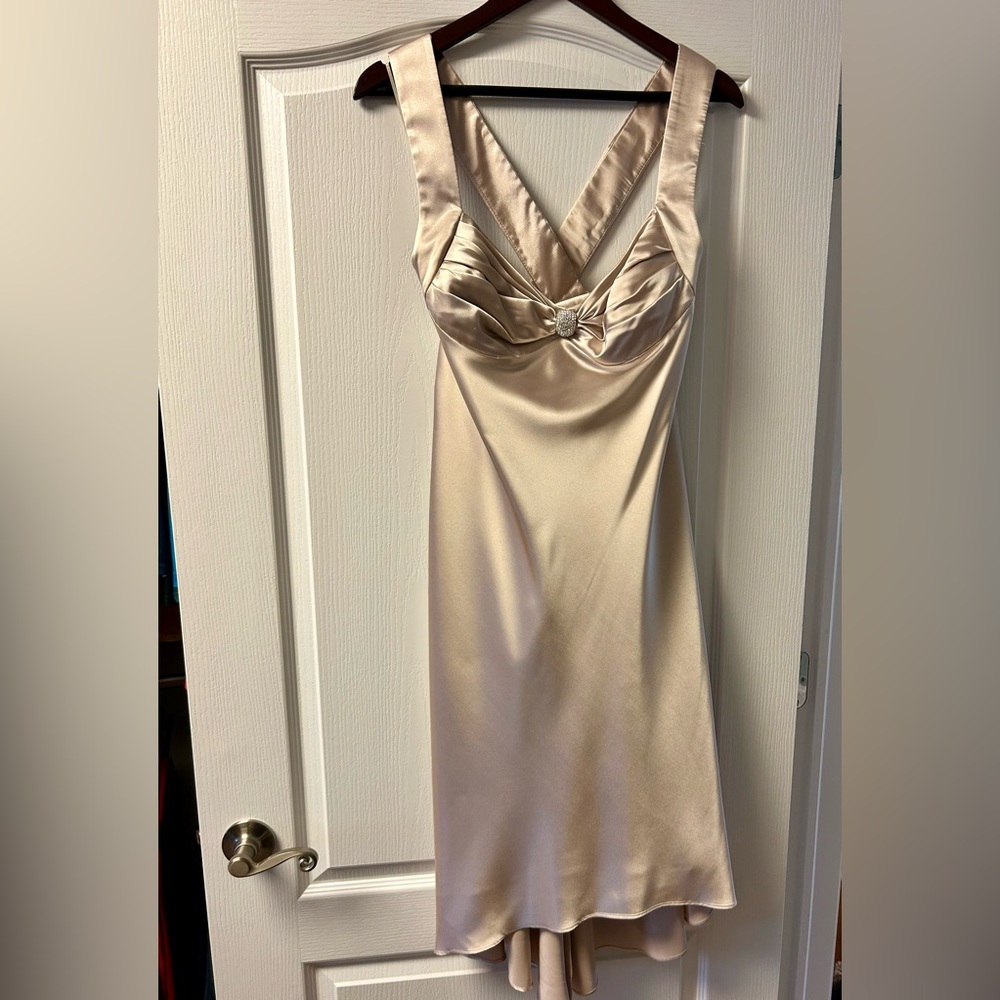 Elegant Satin Mary L. Couture Dress